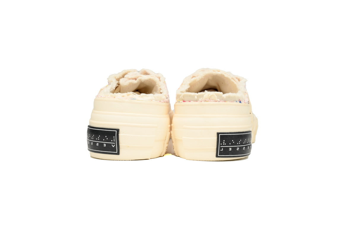 xVESSEL G.O.P. Slip-On Pink Tweed Sneakers