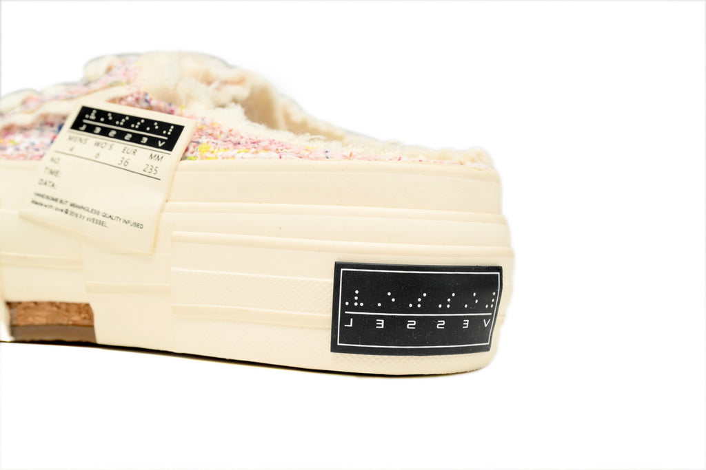 xVESSEL G.O.P. Slip-On Pink Tweed Sneakers