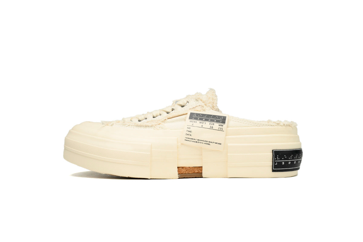 xVESSEL G.O.P. Slip On White Canvas Sneakers