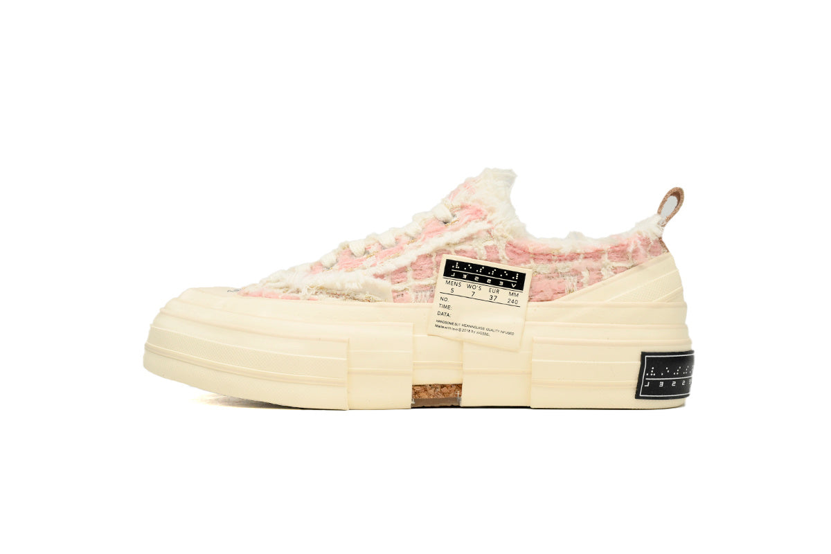 xVESSEL G.O.P. Lows Pink Mixed Tweed Sneakers