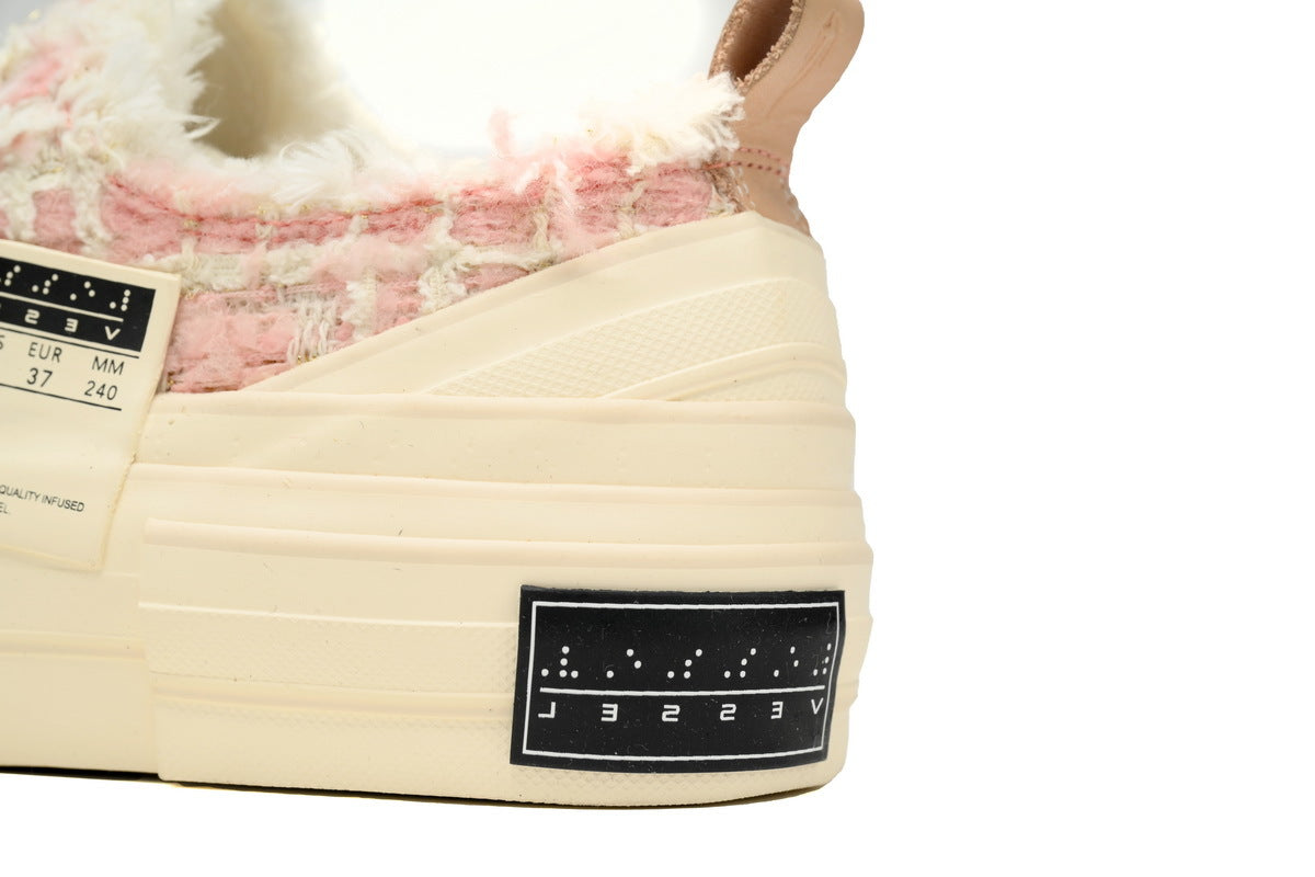 xVESSEL G.O.P. Lows Pink Mixed Tweed Sneakers