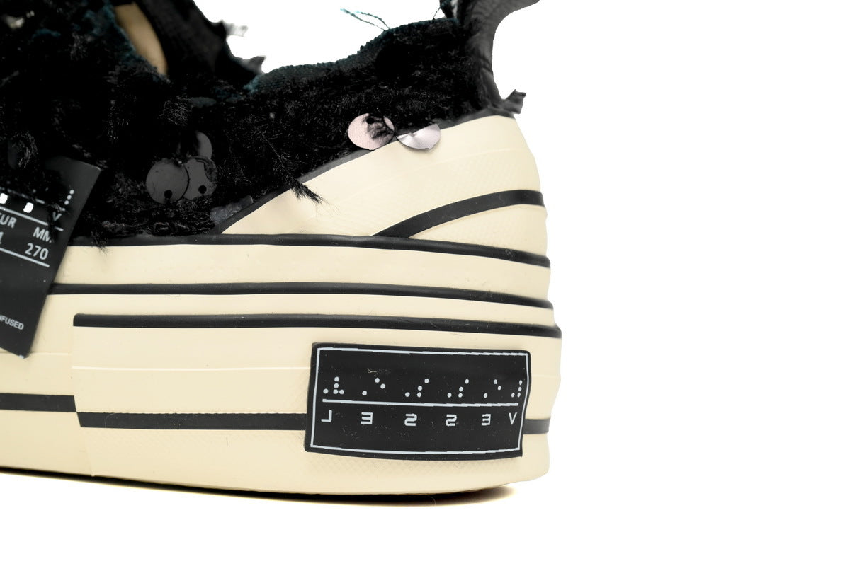 xVESSEL G.O.P. Lows Black Sequins Sneakers