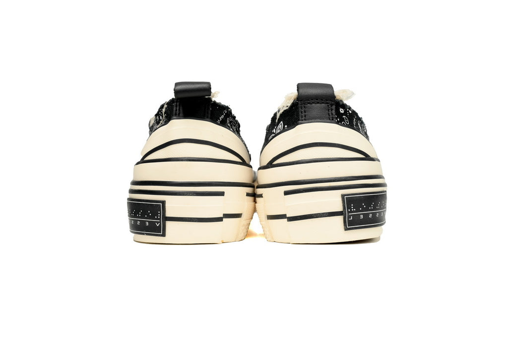 xVESSEL G.O.P. Lows Black and White Bandanna Sneakers