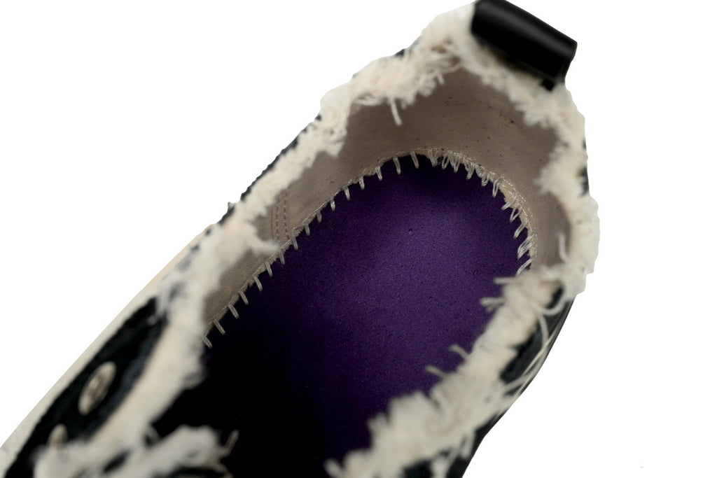 xVESSEL G.O.P. Lows Classic Black and White Canvas Sneakers