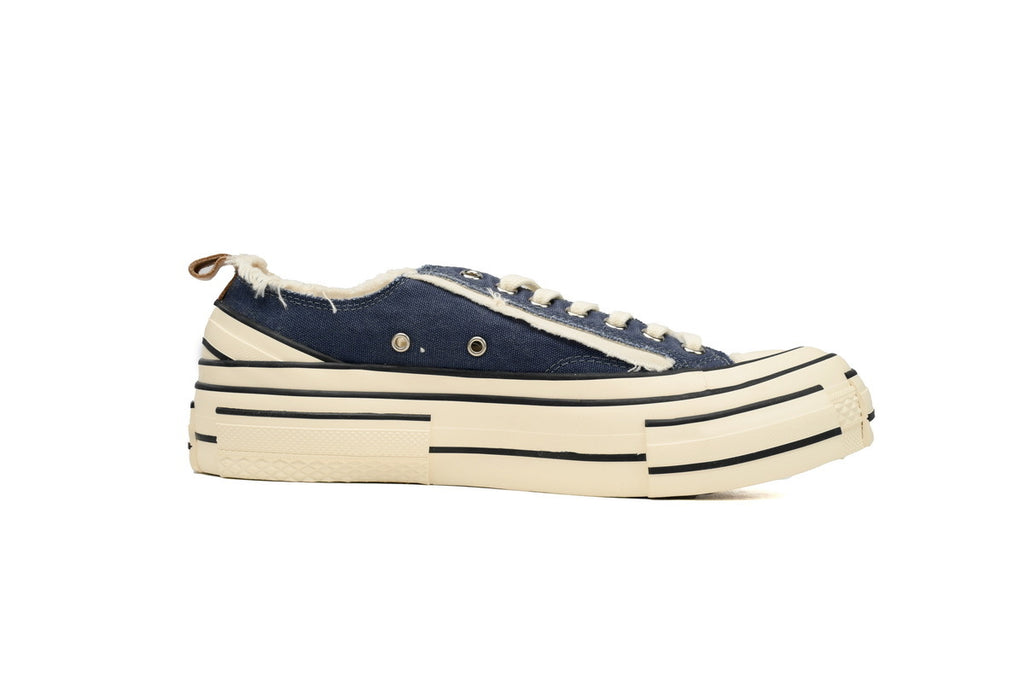 xVESSEL G.O.P. Lows Navy Blue Denim Sneakers