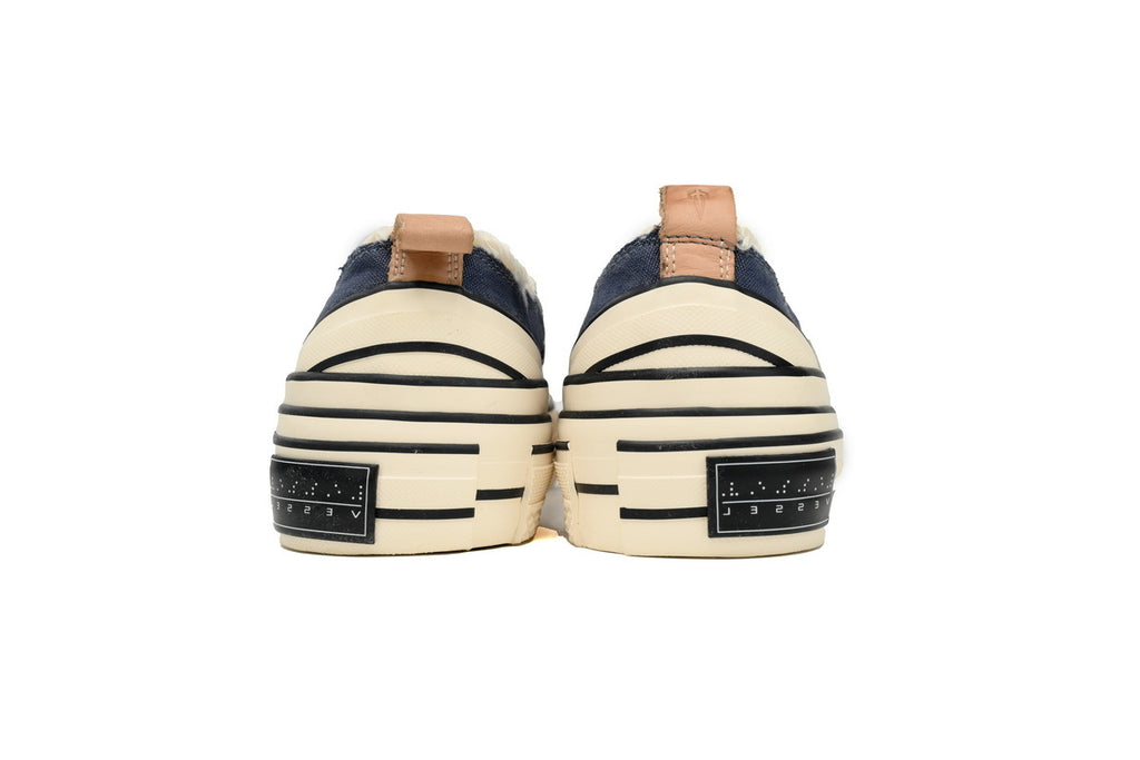 xVESSEL G.O.P. Lows Navy Blue Denim Sneakers