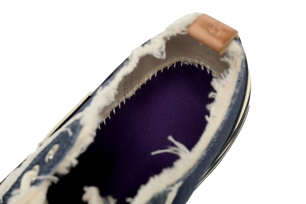 xVESSEL G.O.P. Lows Navy Blue Denim Sneakers
