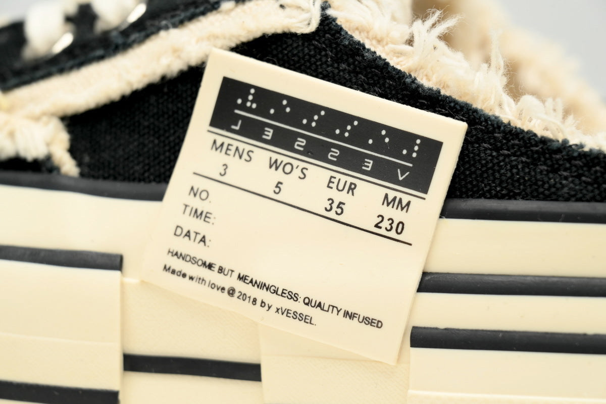 xVESSEL G.O.P. Lows Night Glow Black and White Mules