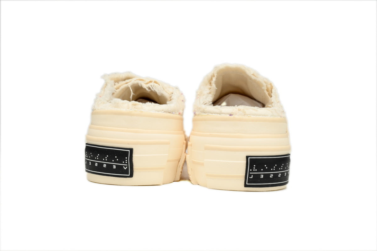 xVESSEL G.O.P. Slip On White Tweed Sneakers