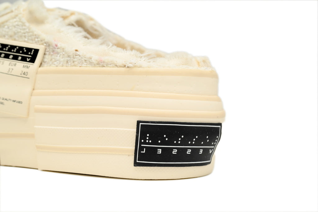 xVESSEL G.O.P. Slip On White Tweed Sneakers