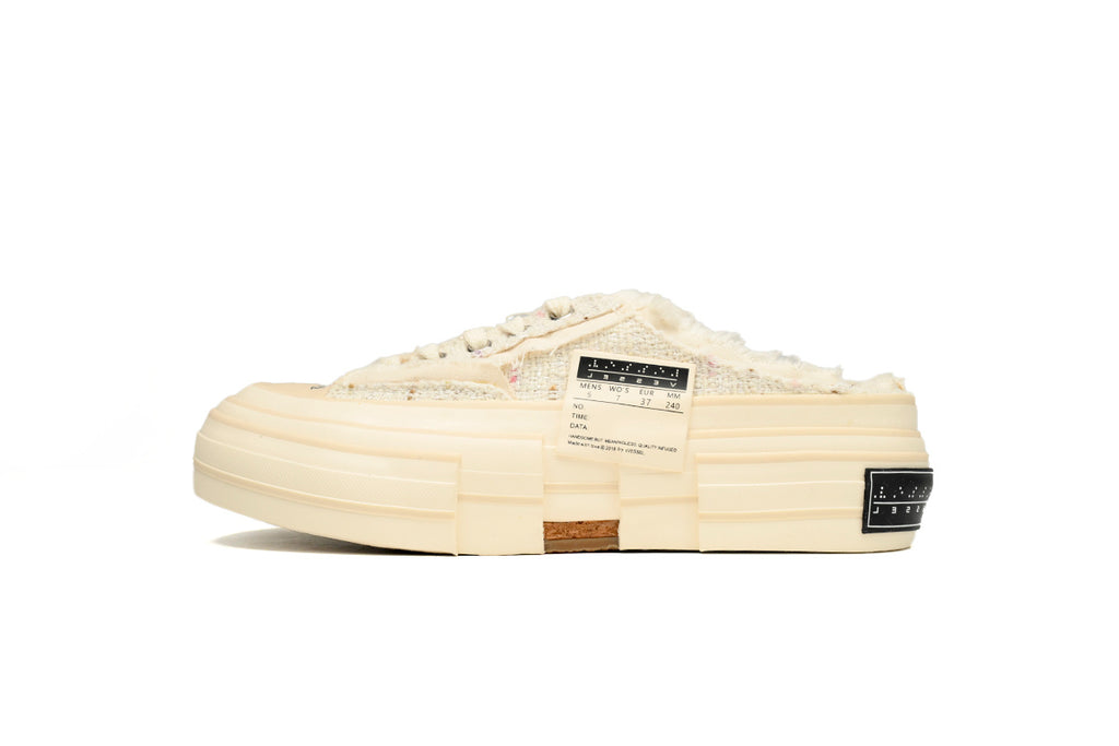 xVESSEL G.O.P. Slip On White Tweed Sneakers