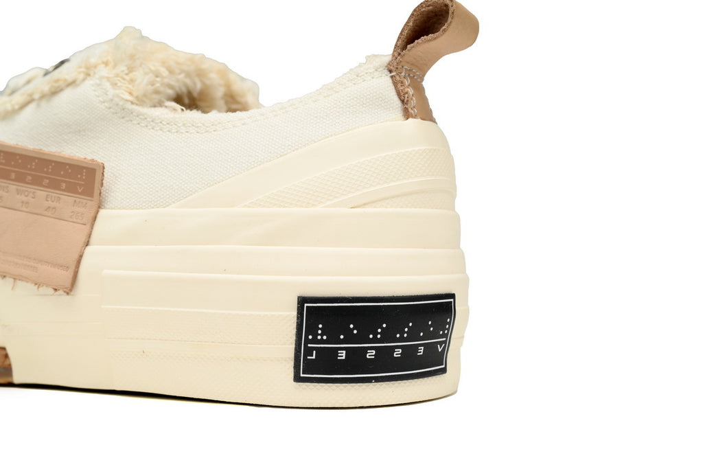 xVESSEL G.O.P. Lows Classic All White Canvas Sneakers