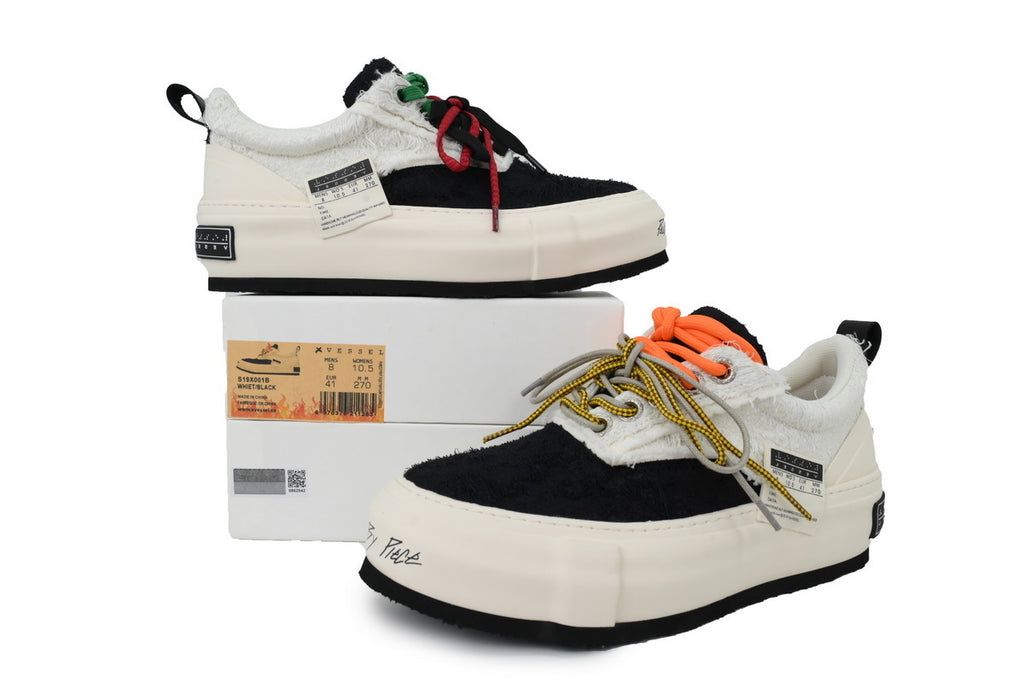 xVESSEL Nougat Snowflake Yin-Yang Black White Sneakers