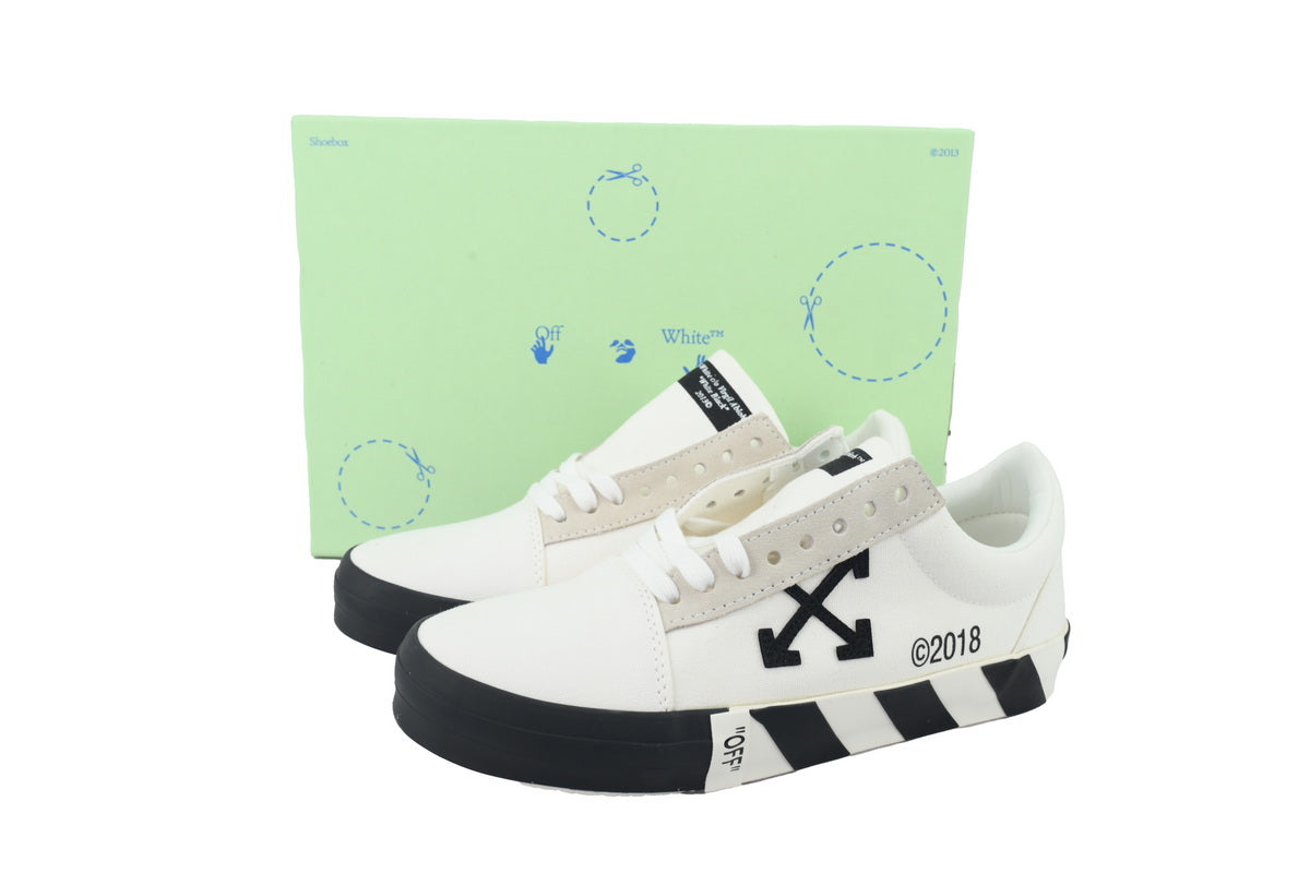 Off-White Vulc Low White Canvas Sneakers