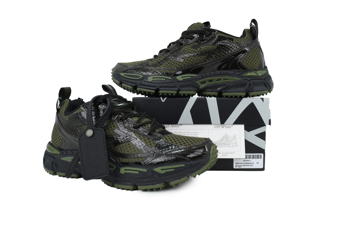 Off-White Be Right Back Kaki Black Sneakers
