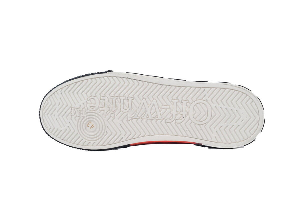 Off-White Vulc Low Black White Sneakers with Pink Arrow