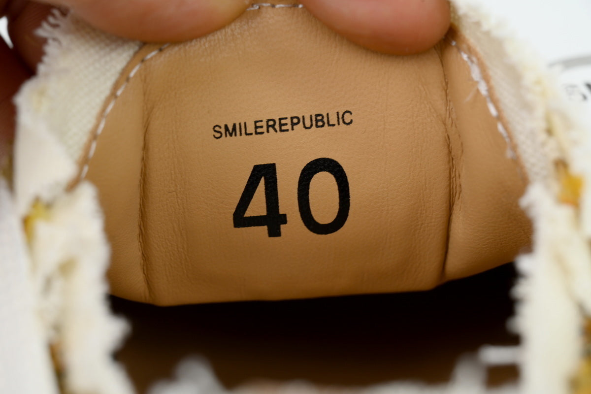 Smilerepublic Canvas Sneakers – Tweed Yellow