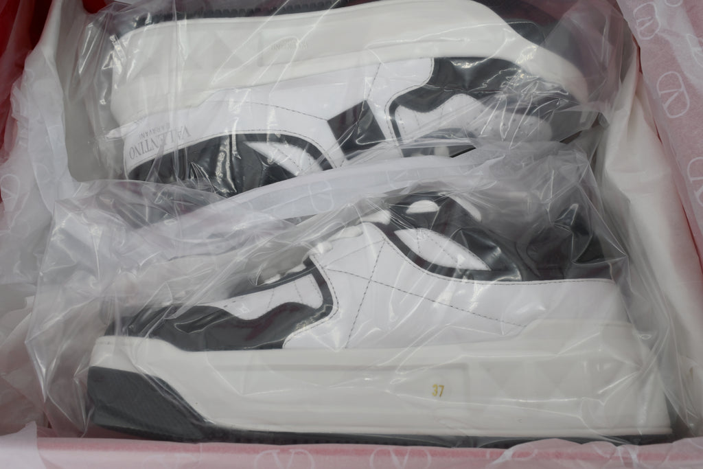 Valentino Garavani One Stud XL Black & White Nappa Sneakers