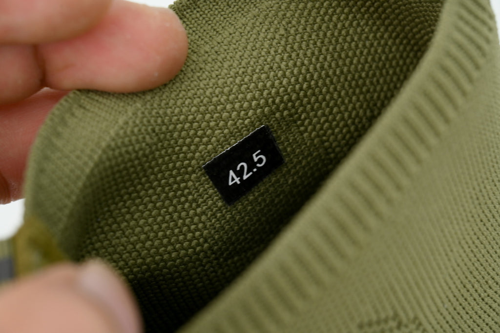 Moncler Trailgrip Knit Green Beige High-Top Sneakers