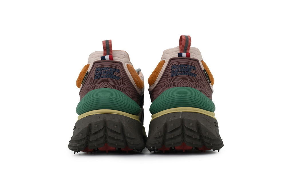 Moncler Trailgrip Beige Brown Green Sneakers