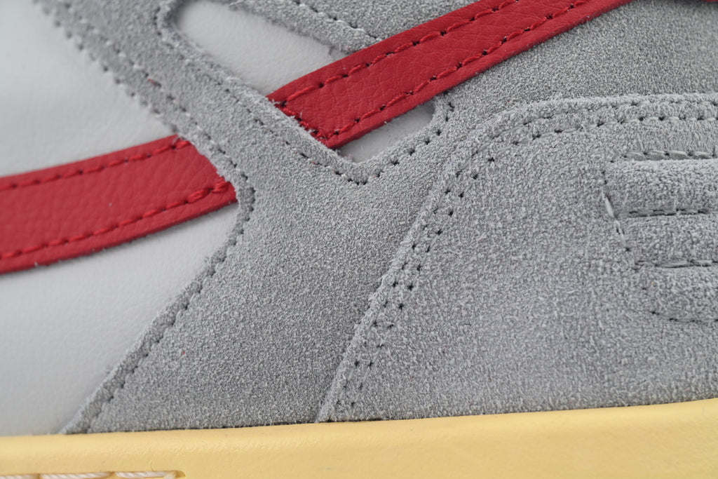 Off-White Out  Office Low-Top Sneakers Light Grey Red