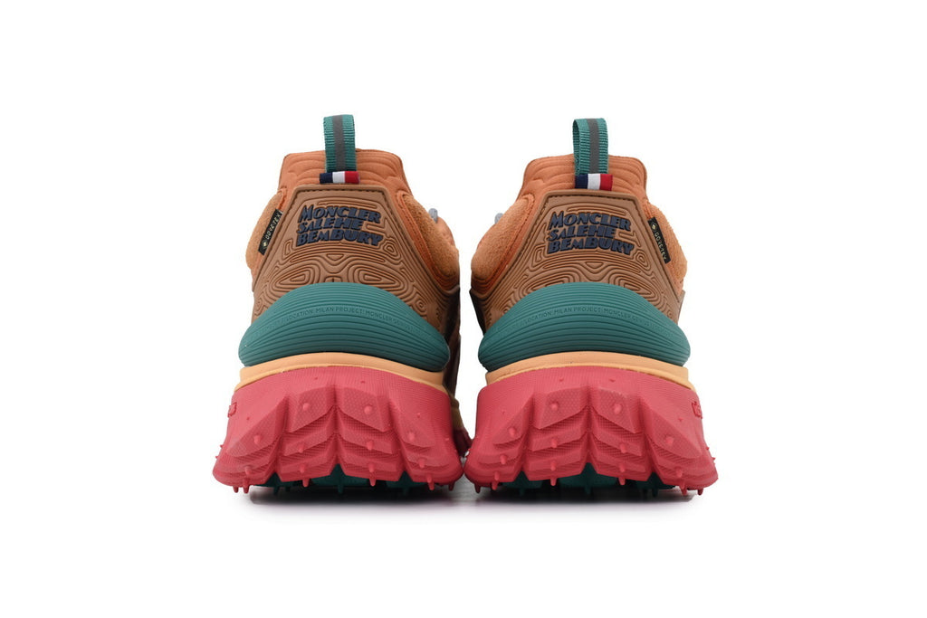 Moncler x Salehe Bembury Trailgrip Grain Brown Green Sneakers