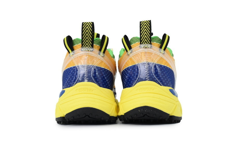 Off-White Be Right Back Formula 1 Yellow Blue Sneakers