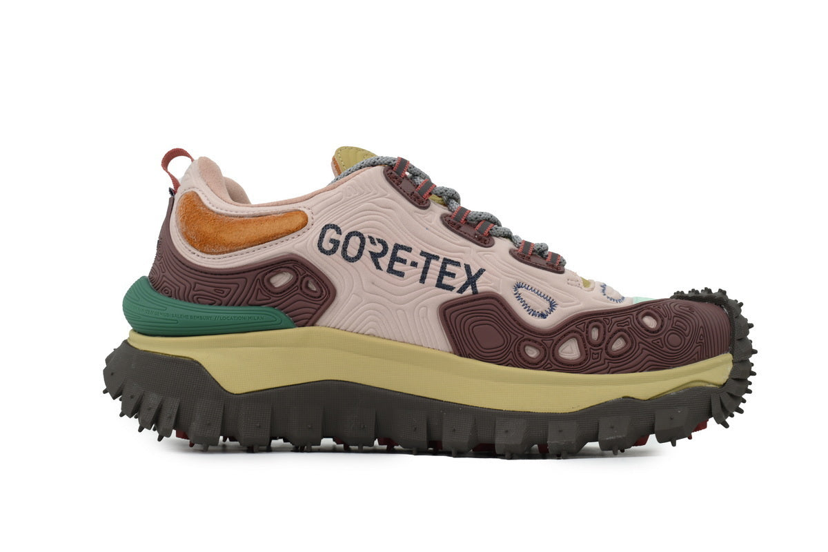 Moncler Trailgrip Beige Brown Green Sneakers