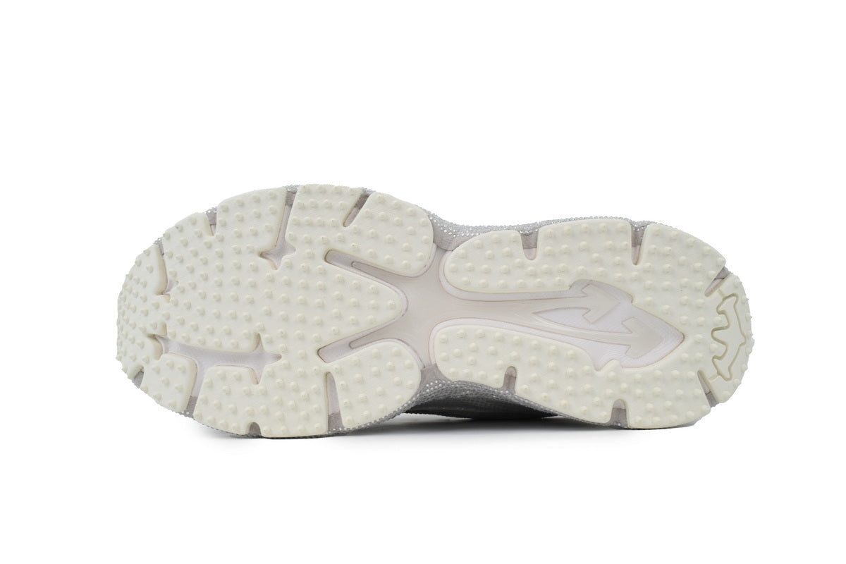 Off-White Be Right Back Silver Glitter Sneakers