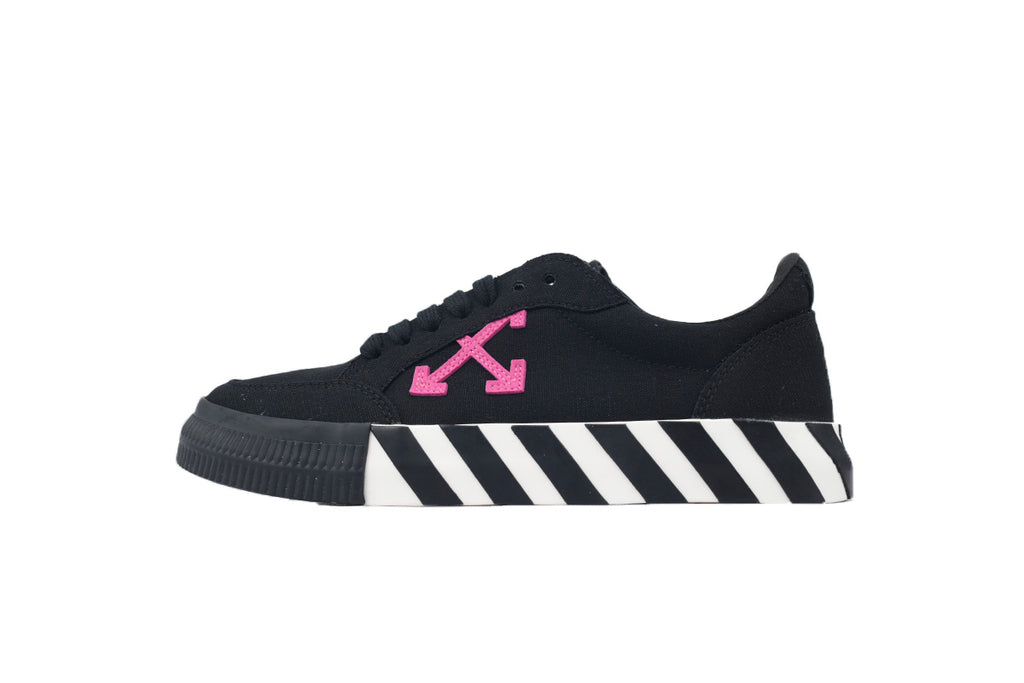 Off-White Vulc Low Black Violet Canvas Sneakers