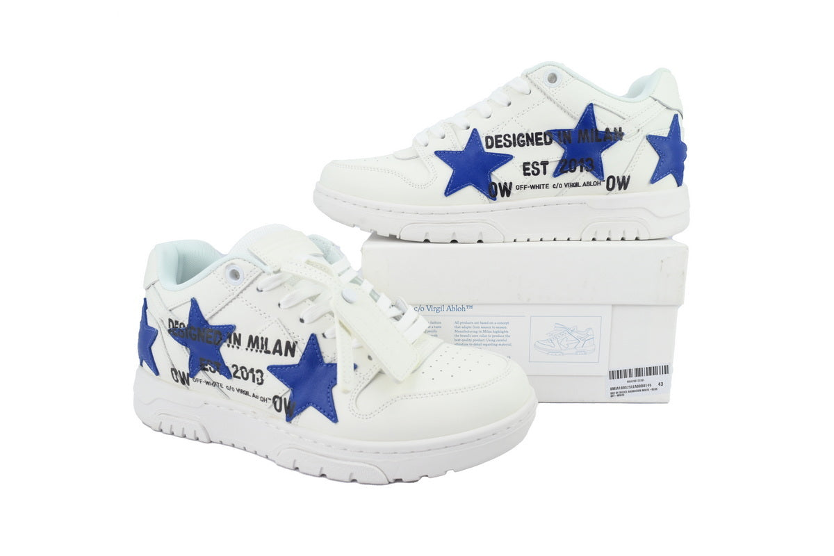 Off-White Out Of Office Low-Top Sneakers White Blue