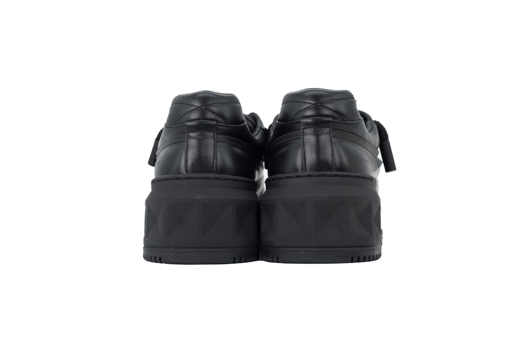 Valentino Garavani One Stud XL Black Nappa Calfskin Sneakers