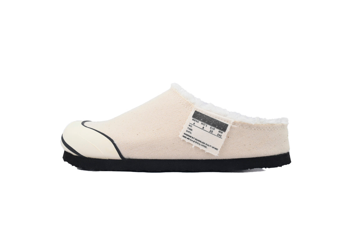 xVESSEL Cabin One Cream Canvas Mule Sneakers