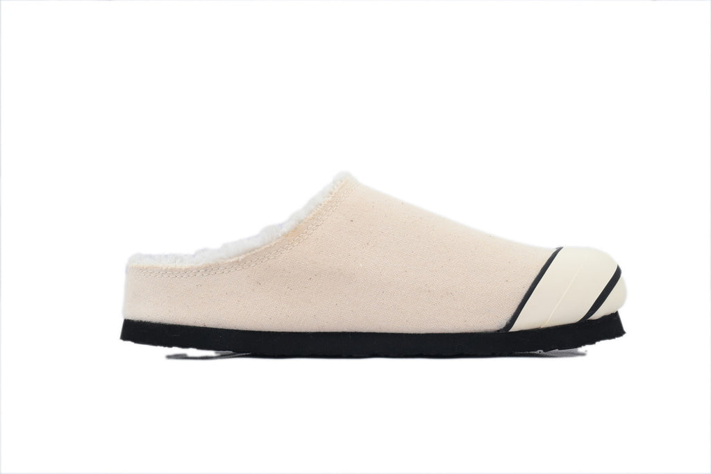 xVESSEL Cabin One Cream Canvas Mule Sneakers