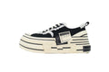 xVESSEL G.O.P. Lows Black Canvas Platform Sneakers
