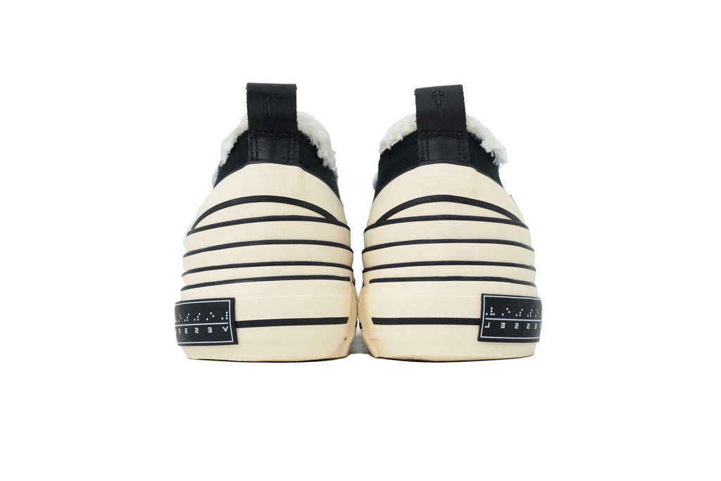 xVESSEL G.O.P. Lows Black Canvas Platform Sneakers