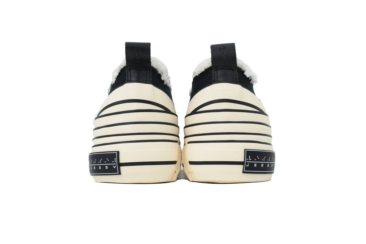 xVESSEL G.O.P. Lows Black Canvas Platform Sneakers